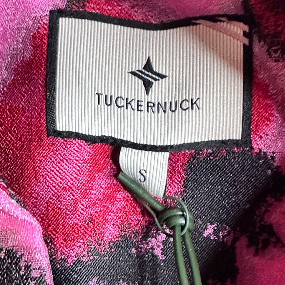 NWT TUCKERNUCK Pink Red Begonia Blossom Jacquard Palmerston Dress Small - Picture 7 of 13